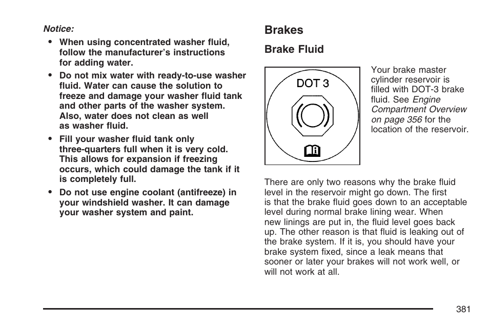 Brakes | Cadillac 2007 SRX User Manual | Page 381 / 522