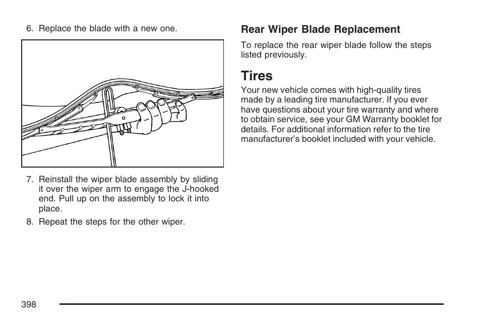 Tires | Cadillac 2007 SRX User Manual | Page 398 / 522