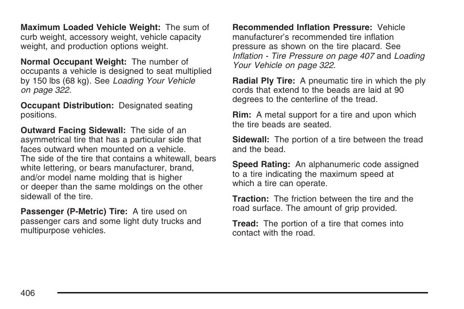 Cadillac 2007 SRX User Manual | Page 406 / 522