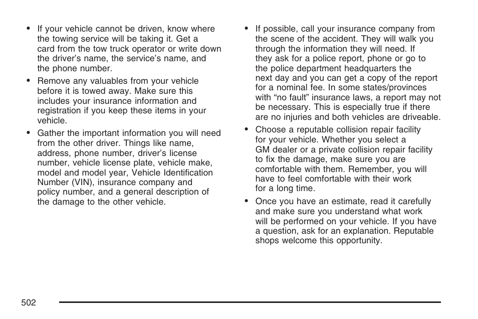 Cadillac 2007 SRX User Manual | Page 502 / 522