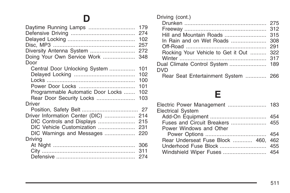 Cadillac 2007 SRX User Manual | Page 511 / 522