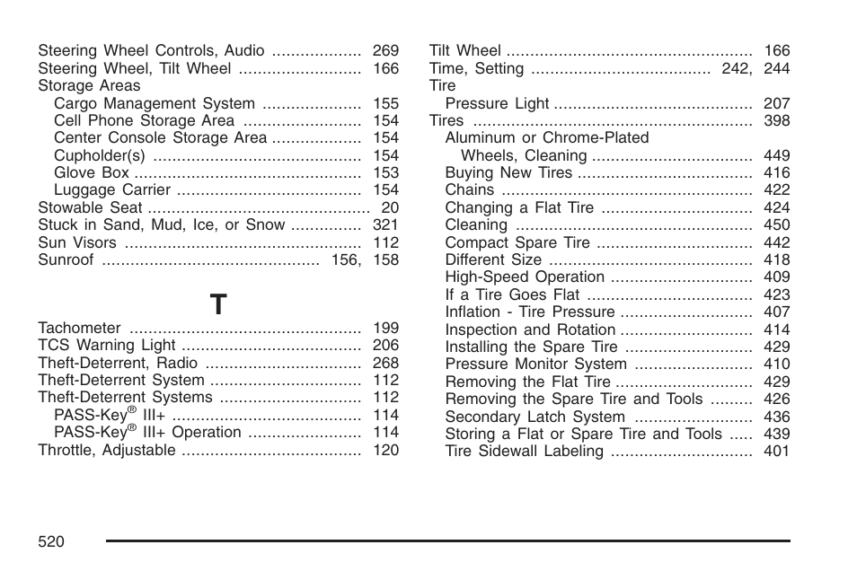 Cadillac 2007 SRX User Manual | Page 520 / 522