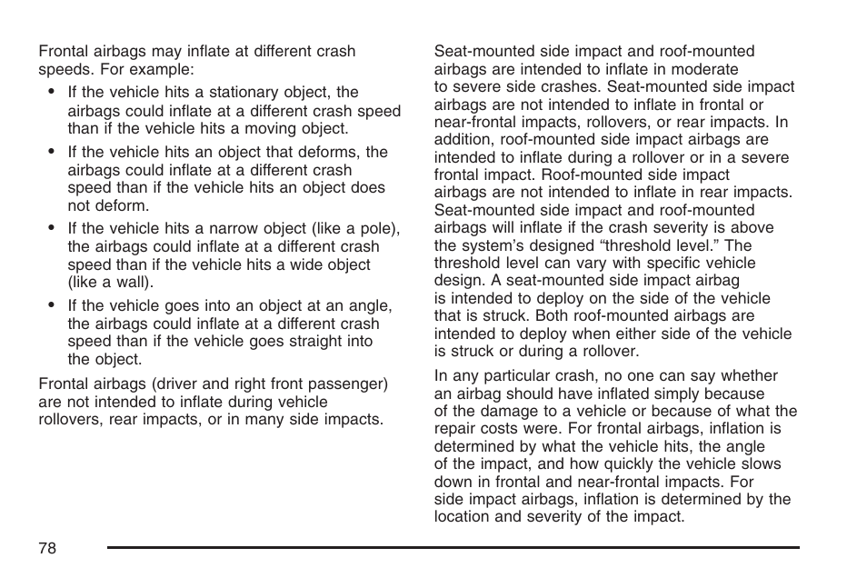 Cadillac 2007 SRX User Manual | Page 78 / 522