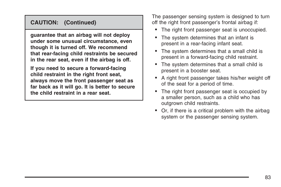 Cadillac 2007 SRX User Manual | Page 83 / 522