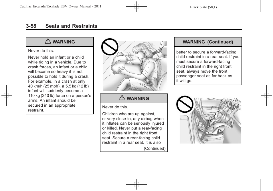 Cadillac 2011 Escalade ESV User Manual | Page 114 / 558