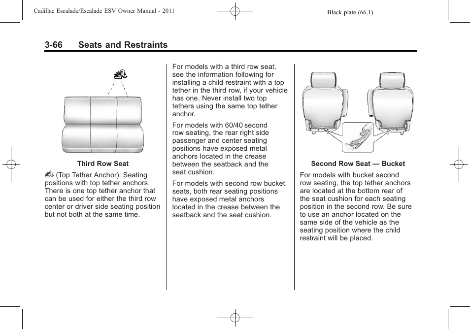 Cadillac 2011 Escalade ESV User Manual | Page 122 / 558