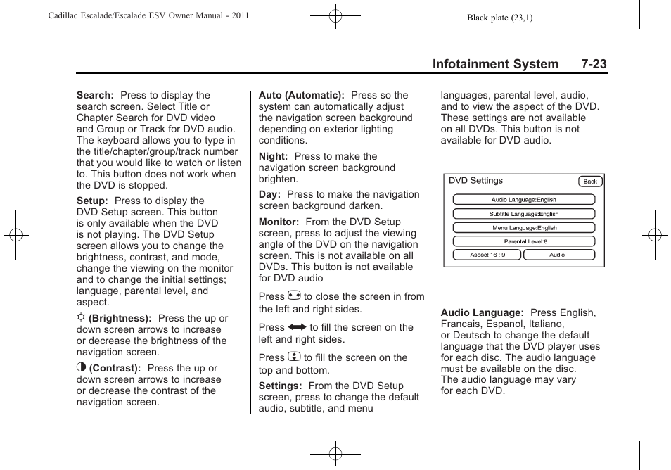 Cadillac 2011 Escalade ESV User Manual | Page 229 / 558