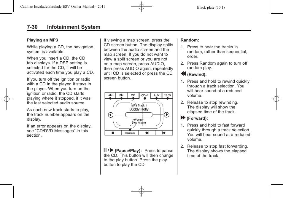 Cadillac 2011 Escalade ESV User Manual | Page 236 / 558