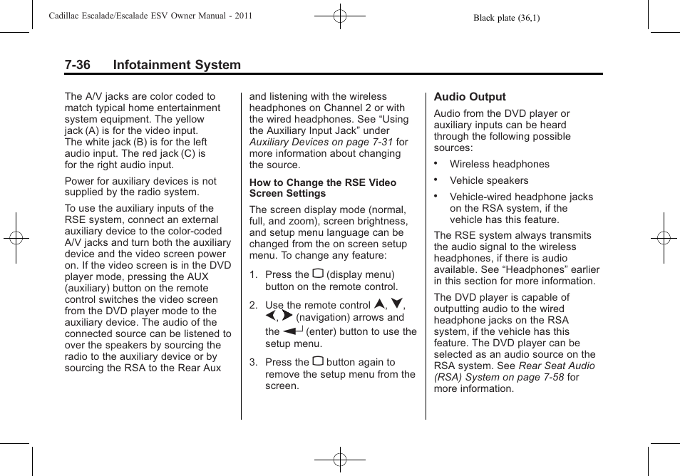 Cadillac 2011 Escalade ESV User Manual | Page 242 / 558