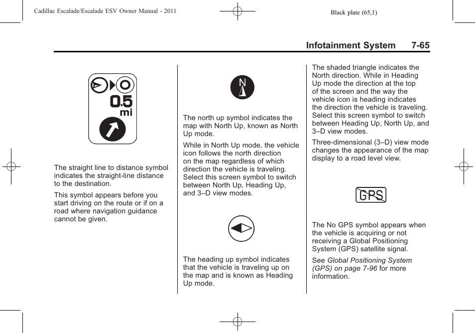 Infotainment system 7-65 | Cadillac 2011 Escalade ESV User Manual | Page 271 / 558