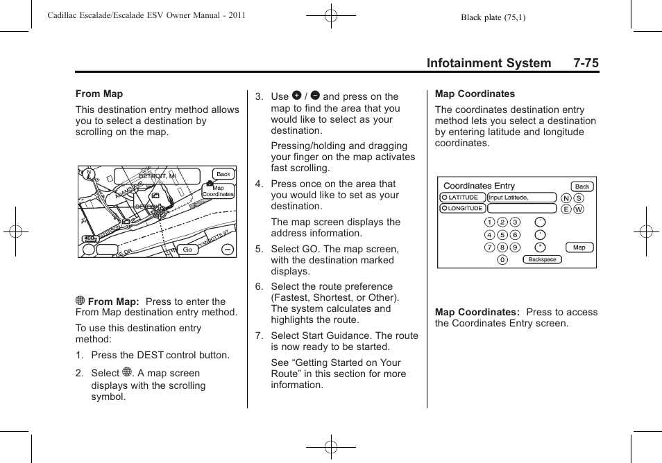 Cadillac 2011 Escalade ESV User Manual | Page 281 / 558