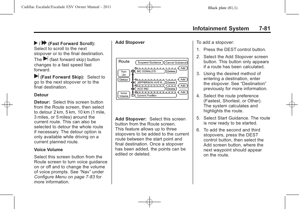 Cadillac 2011 Escalade ESV User Manual | Page 287 / 558