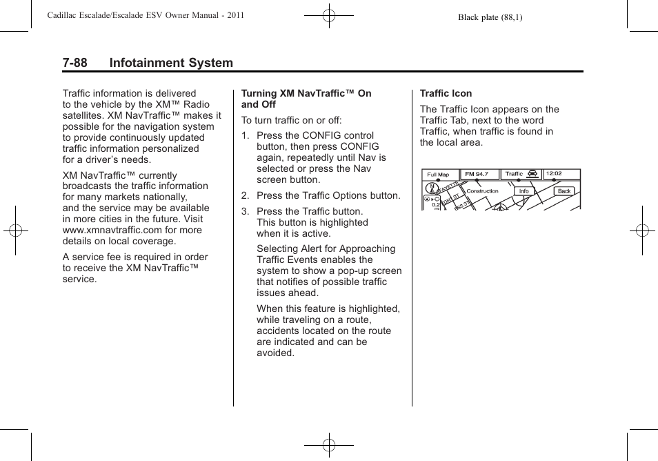 88 infotainment system | Cadillac 2011 Escalade ESV User Manual | Page 294 / 558