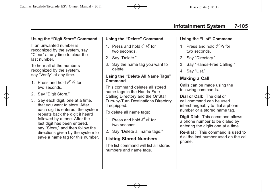 Cadillac 2011 Escalade ESV User Manual | Page 311 / 558