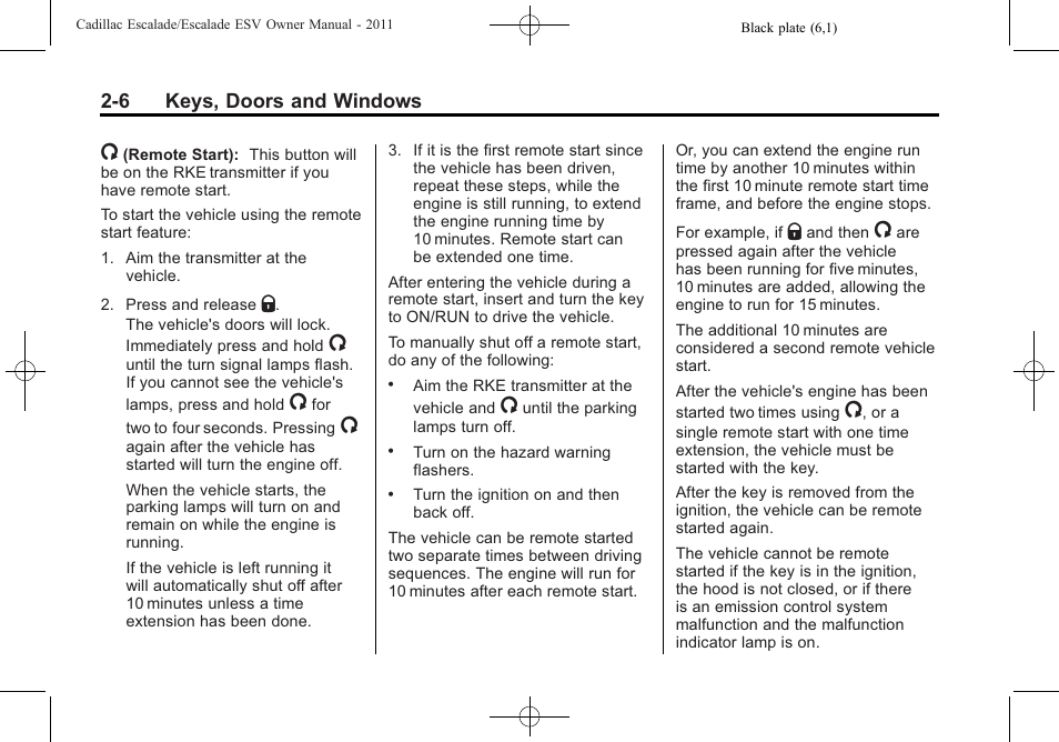 Cadillac 2011 Escalade ESV User Manual | Page 38 / 558