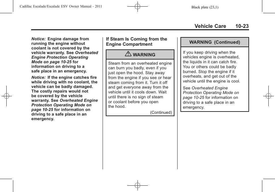 Cadillac 2011 Escalade ESV User Manual | Page 427 / 558