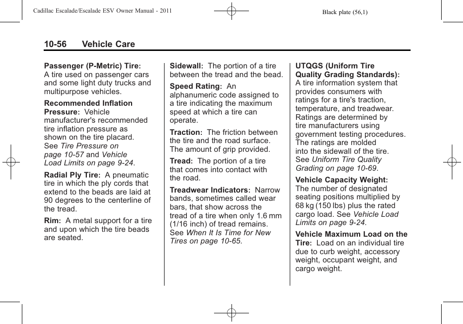 Cadillac 2011 Escalade ESV User Manual | Page 460 / 558