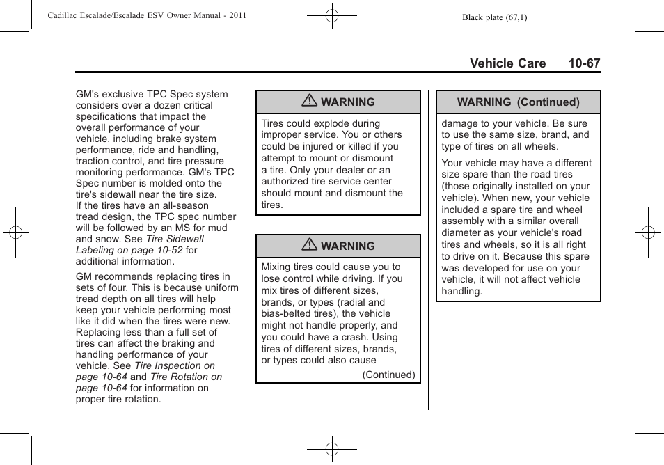 Cadillac 2011 Escalade ESV User Manual | Page 471 / 558