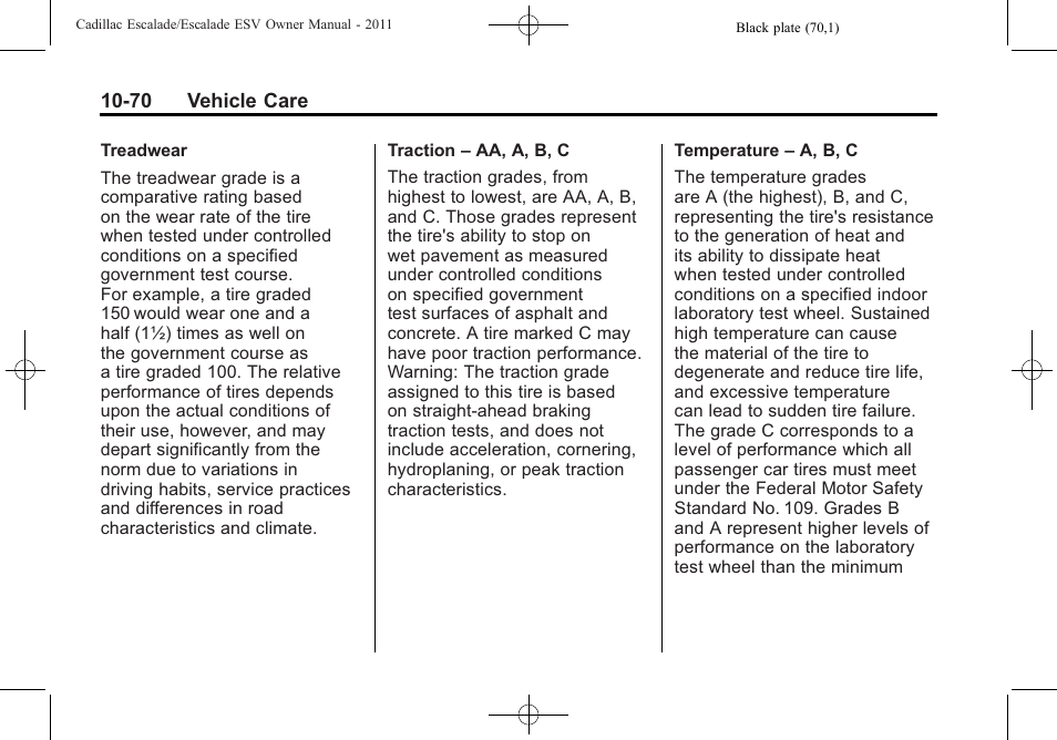 Cadillac 2011 Escalade ESV User Manual | Page 474 / 558