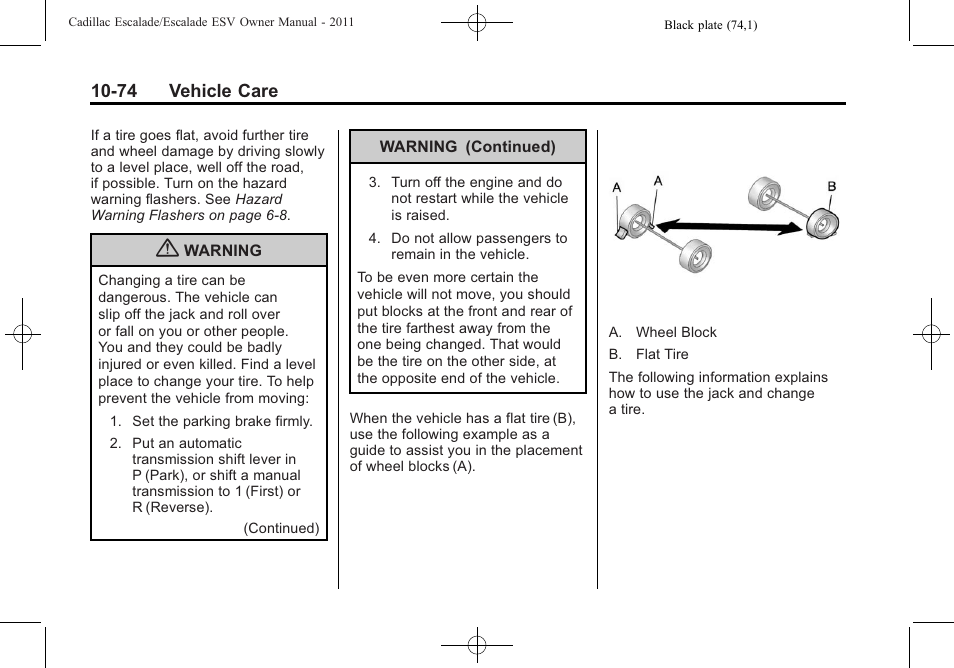 Cadillac 2011 Escalade ESV User Manual | Page 478 / 558