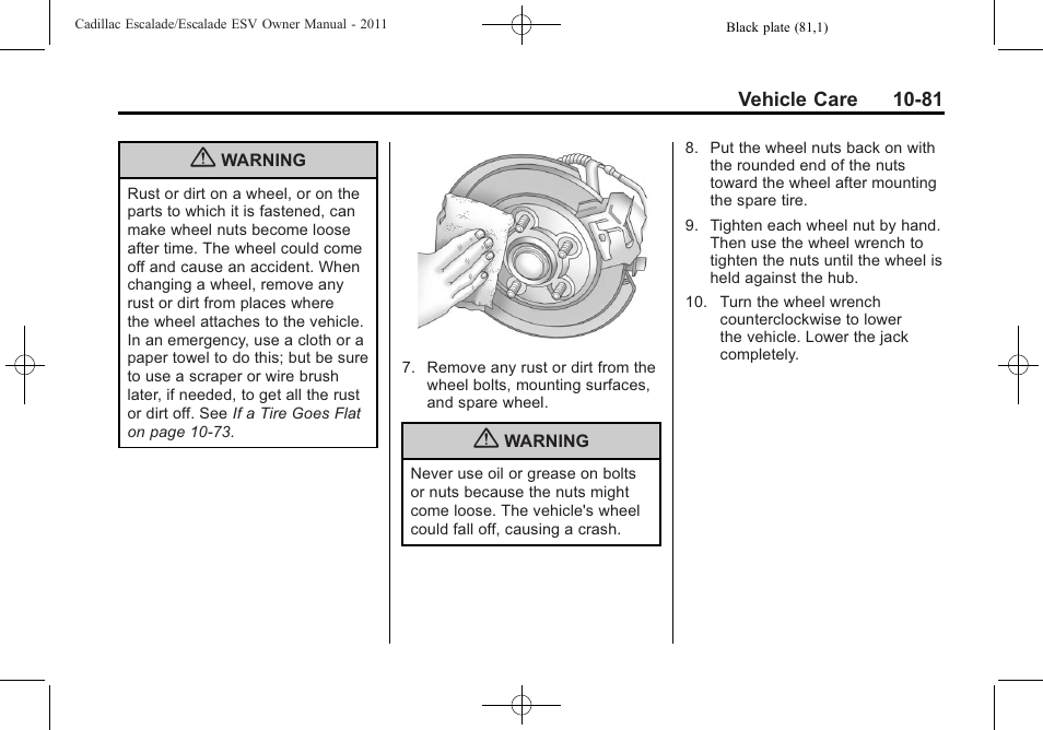 Cadillac 2011 Escalade ESV User Manual | Page 485 / 558