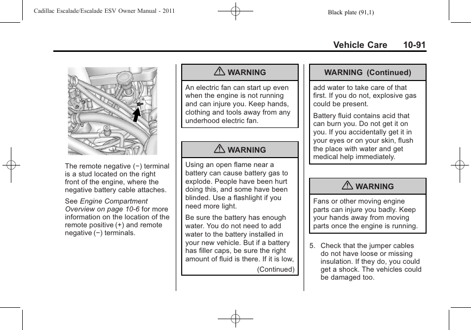 Cadillac 2011 Escalade ESV User Manual | Page 495 / 558