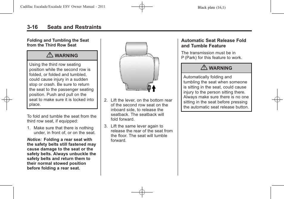 Cadillac 2011 Escalade ESV User Manual | Page 72 / 558