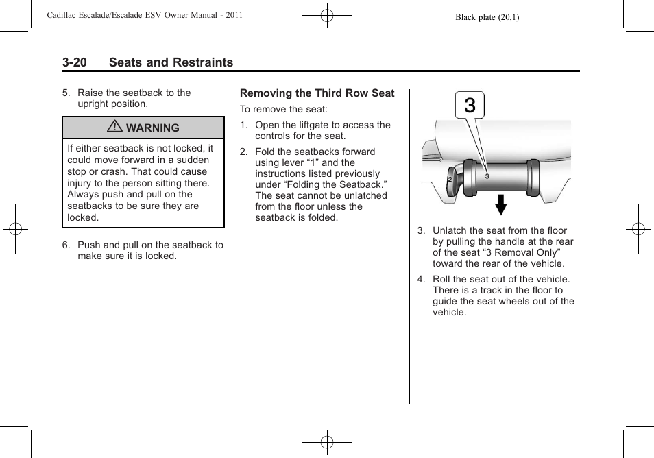 Cadillac 2011 Escalade ESV User Manual | Page 76 / 558