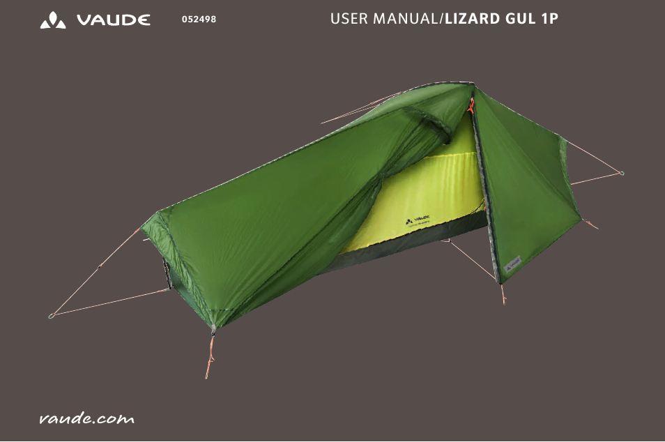 VAUDE Lizard GUL 1P User Manual | 67 pages