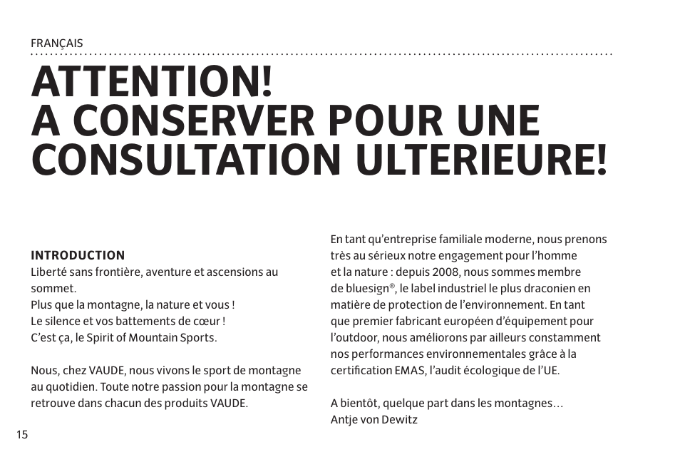 VAUDE Lizard GUL 1P User Manual | Page 22 / 67