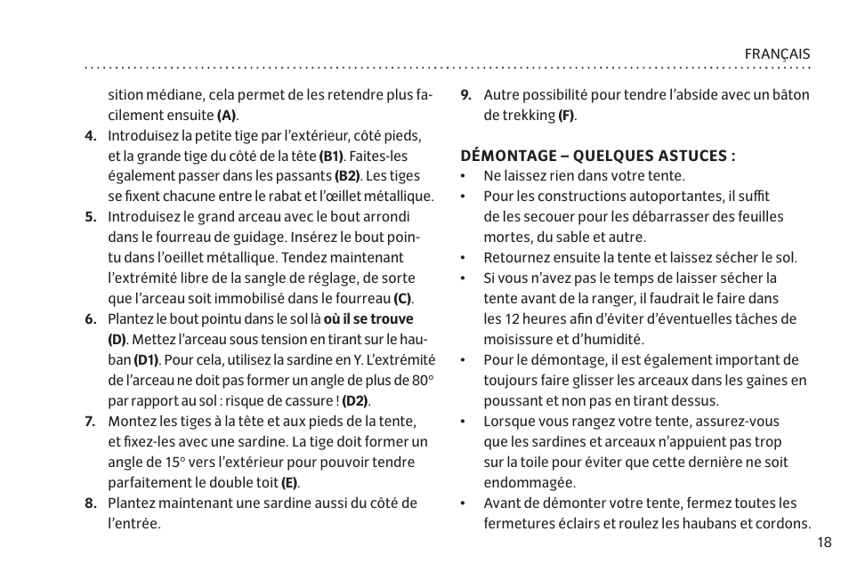 VAUDE Lizard GUL 1P User Manual | Page 25 / 67