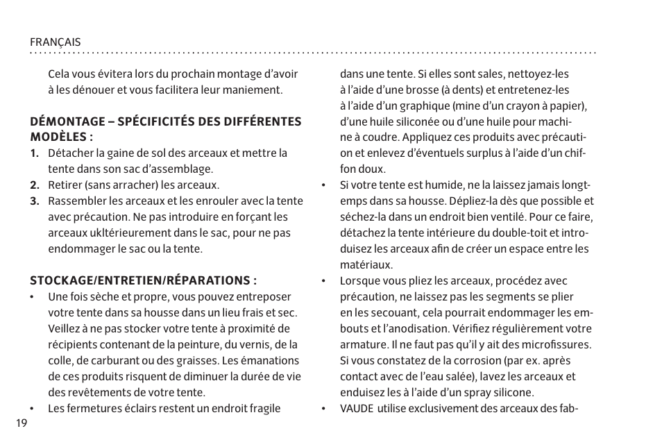 VAUDE Lizard GUL 1P User Manual | Page 26 / 67