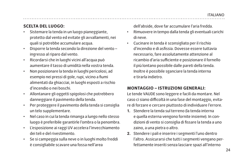 VAUDE Lizard GUL 1P User Manual | Page 31 / 67