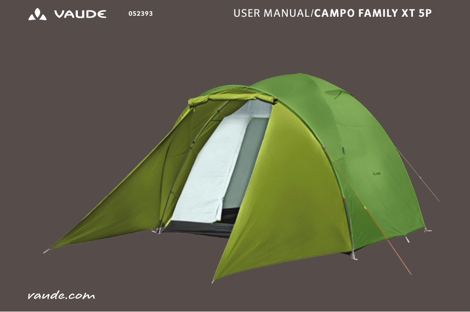 VAUDE Campo Family XT 5P User Manual | 59 pages