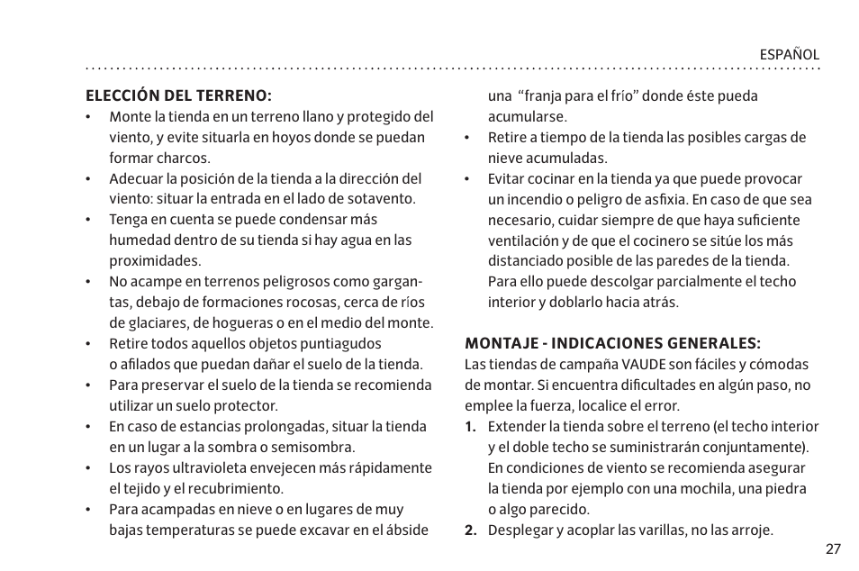 VAUDE Campo Family XT 5P User Manual | Page 34 / 59