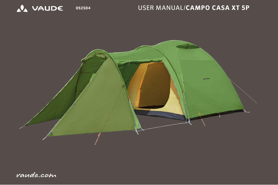 VAUDE Campo Casa XT 5P User Manual | 59 pages