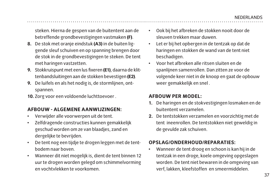 VAUDE Campo Casa XT 5P User Manual | Page 44 / 59