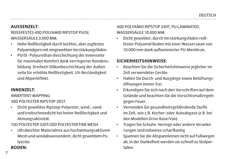 VAUDE Mark XT 4P User Manual | Page 14 / 65