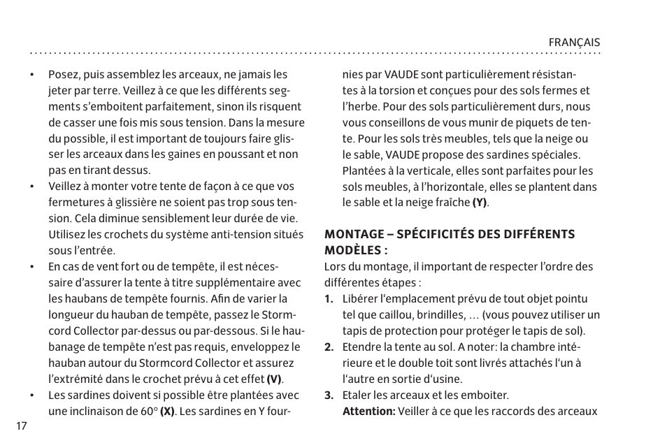 VAUDE Mark XT 4P User Manual | Page 24 / 65
