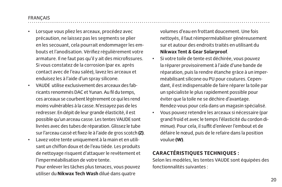 VAUDE Mark XT 4P User Manual | Page 27 / 65