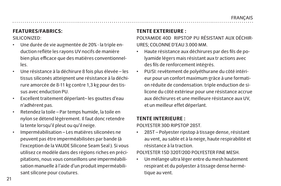 VAUDE Mark XT 4P User Manual | Page 28 / 65