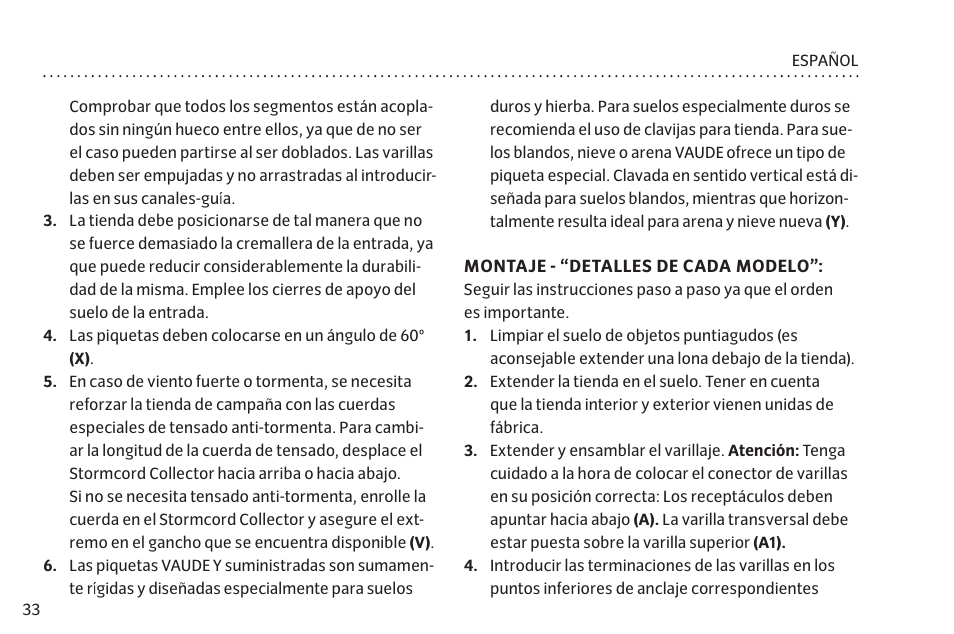 VAUDE Mark XT 4P User Manual | Page 40 / 65