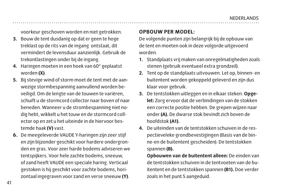 VAUDE Mark XT 4P User Manual | Page 48 / 65