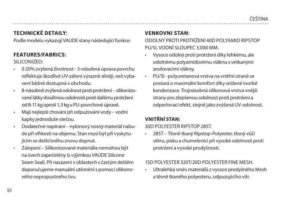 VAUDE Mark XT 4P User Manual | Page 58 / 65