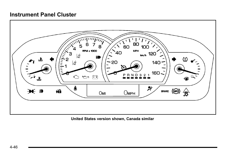 Instrument panel cluster, Instrument panel cluster -46 | Cadillac 2010 DTS User Manual | Page 212 / 486