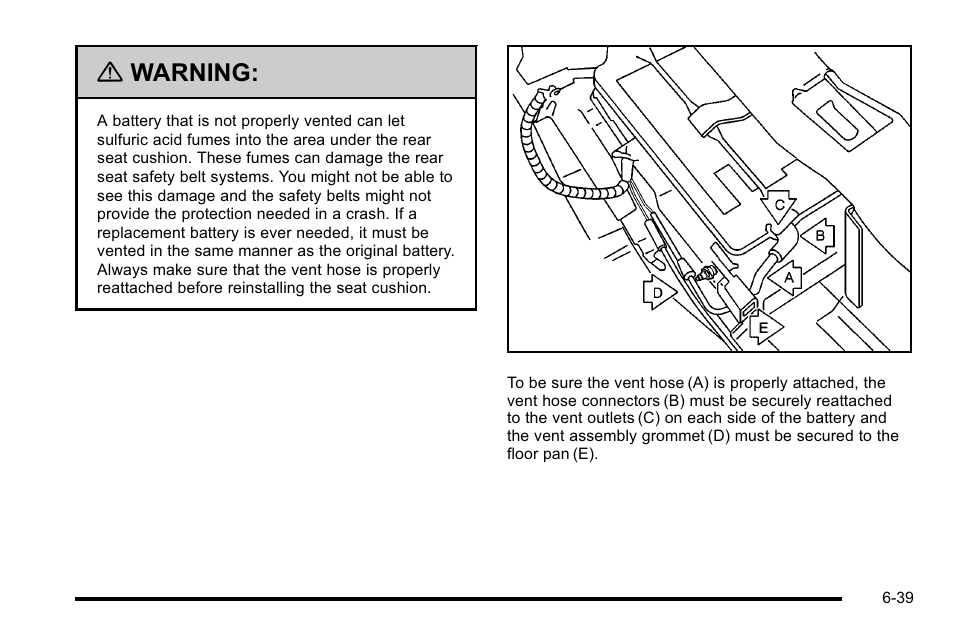 Warning | Cadillac 2010 DTS User Manual | Page 359 / 486