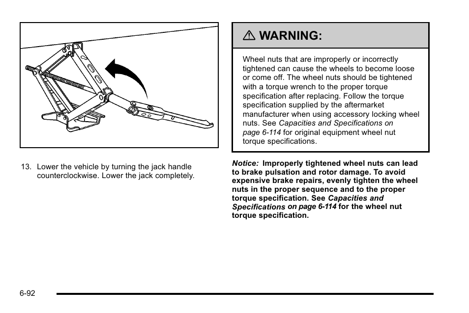 Warning | Cadillac 2010 DTS User Manual | Page 412 / 486