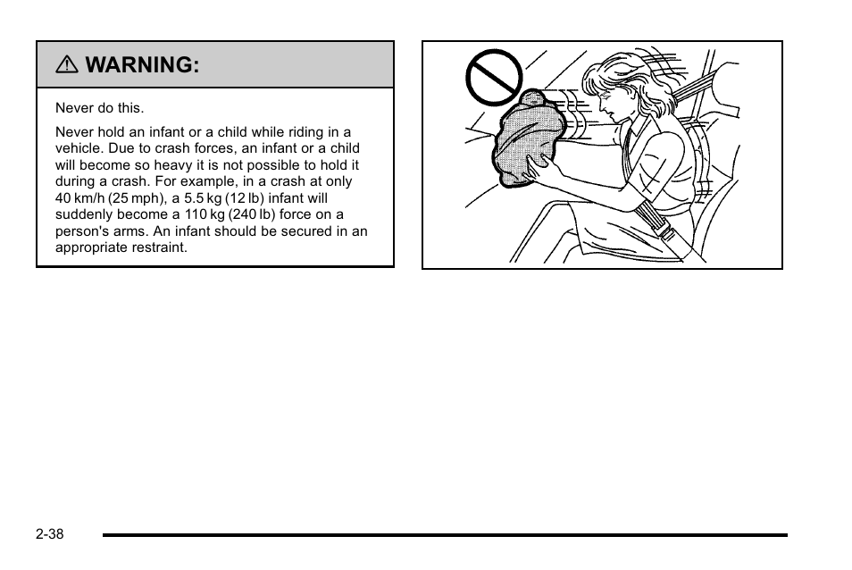 Warning | Cadillac 2010 DTS User Manual | Page 70 / 486