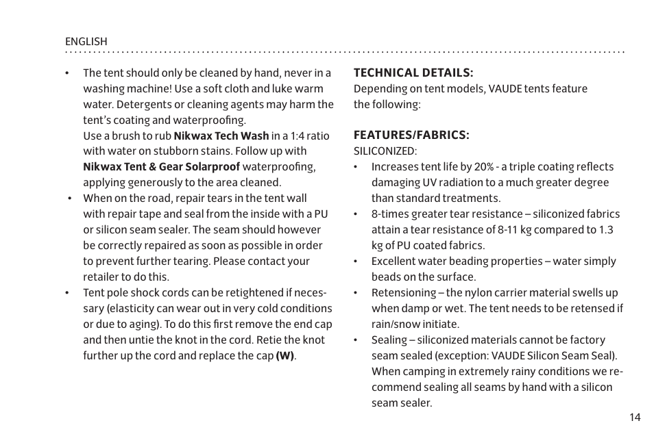 VAUDE Mark 3P User Manual | Page 21 / 67
