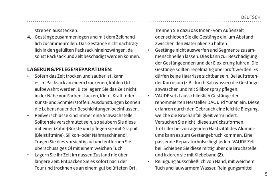 VAUDE Mark UL 3P User Manual | Page 12 / 63